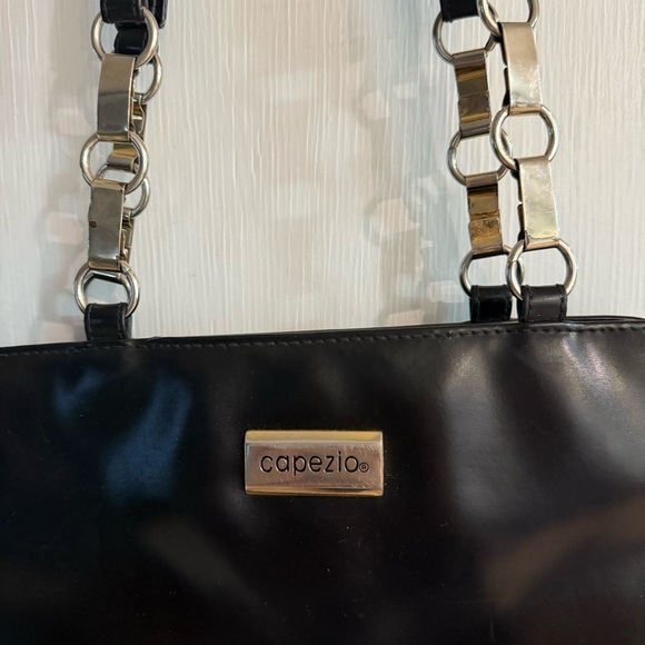 Capezio 
Black Faux Leather Handbag- Vintage Y2K - Picture 4 of 12